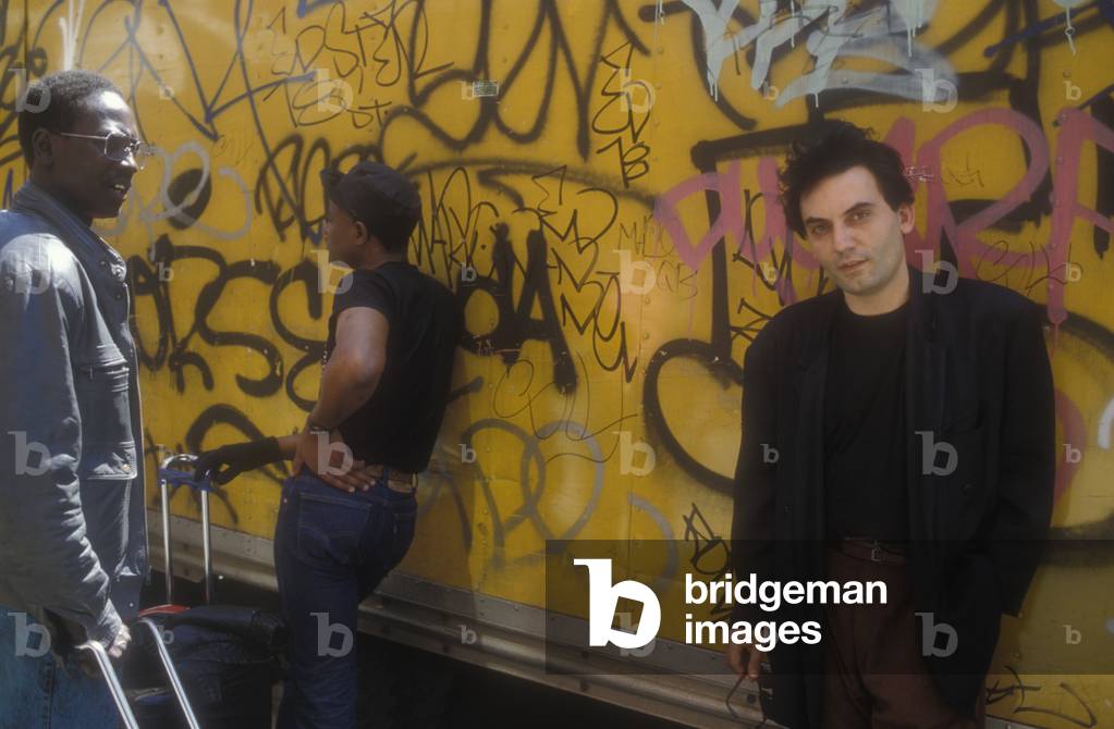 Sanremo in the World Tour 1990. Italian pop singer Pino Mango in New York (photo)