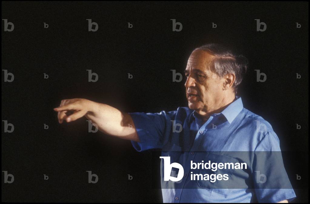 English composer PIERRE BOULEZ/PIERRE BOULEZ, composer and orchestra director, 1990 (photo)
