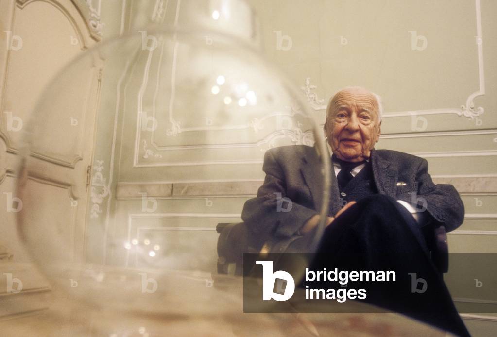 German philosopher Hans Georg Gadamer, Naples 1997 (photo)