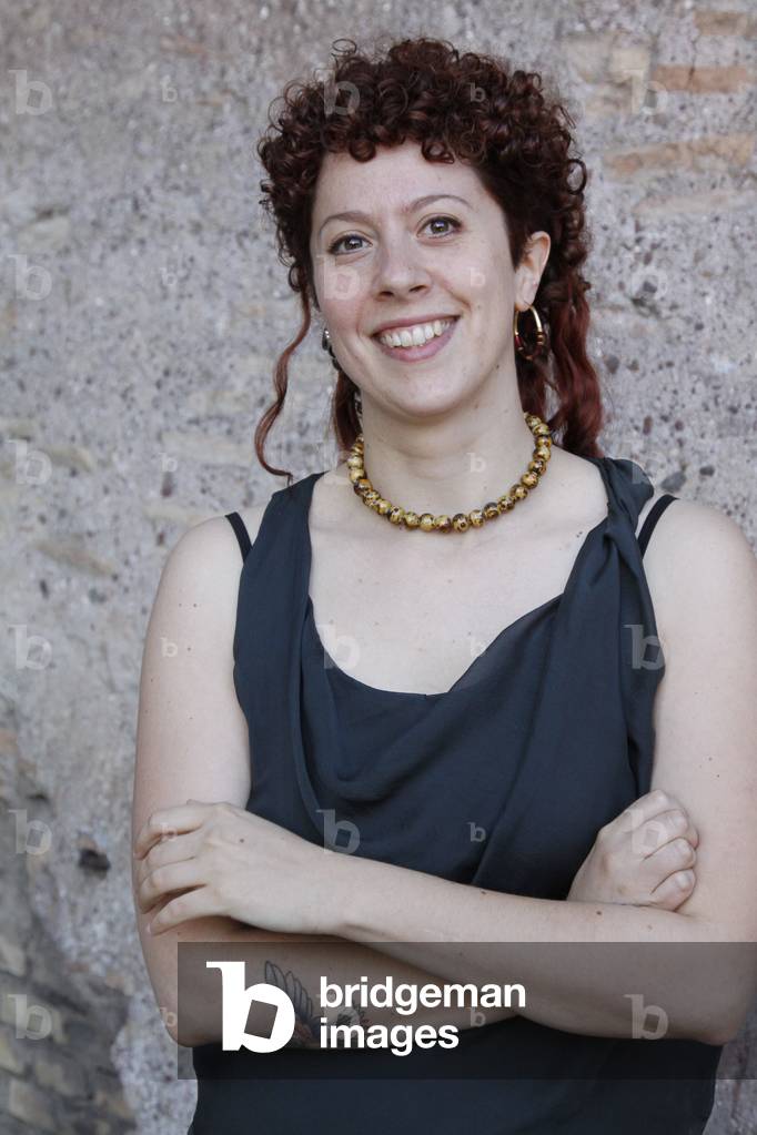 Rome, June 2012. Italian writer Lorenza Ghiselli, finalist of the Strega Literary Prize/Roma, Giugno 2012. The director Lorenza Ghiselli, finalista del Premio Strega -