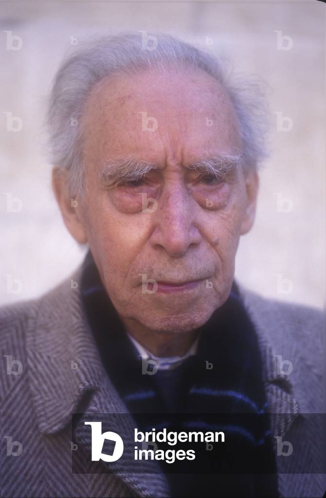 Rome, 1995. Italian poet Mario Luzi (photo)
