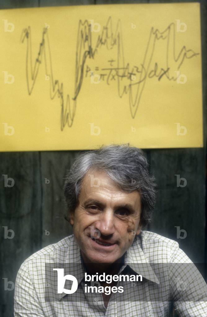 Portrait of the Greek composer and architect Yannis Xenakis or Iannis) in 1982.
