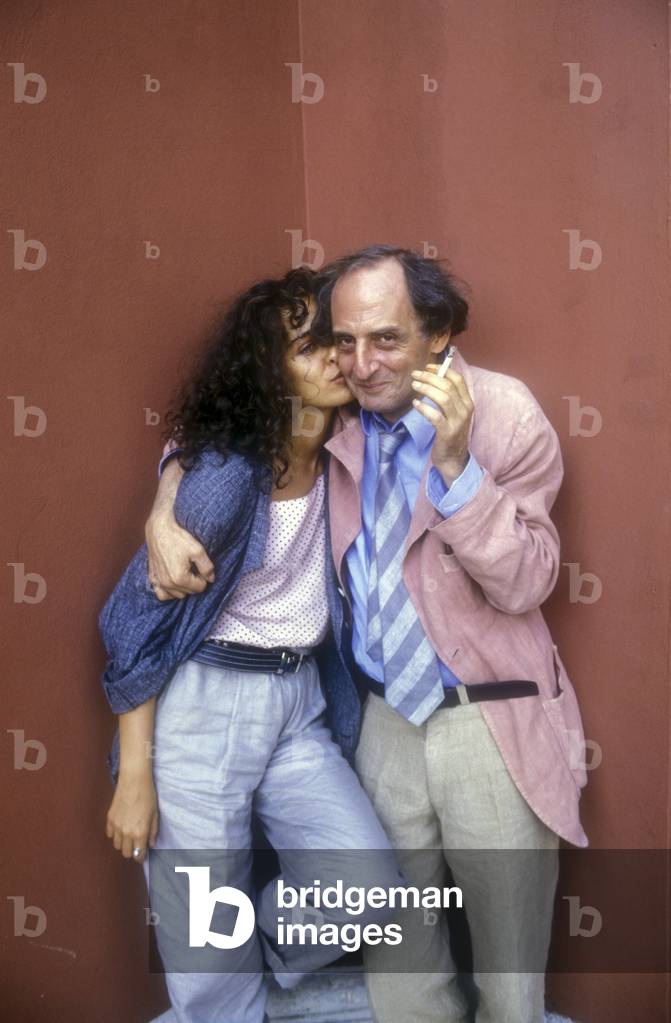Venice Lido, Venice Film Festival 1986. Italian director Francesco Maselli and actress Valeria Golino, in competition with movie 