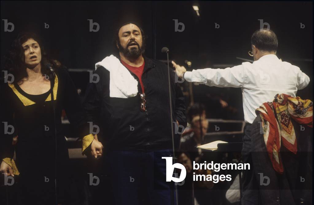 Anna Caterina Antonacci and Luciano Pavarotti