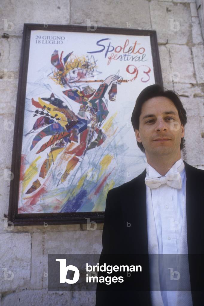 Spoleto Festival of Two Worlds 1993. Conductor and composer Steven Mercurio, Music Director of the event/Spoleto Festival dei Due Mondi 1993. Il direttore d'orchestra e comnpositore Steven Mercurio, Direttore Musicale della manifestazione -