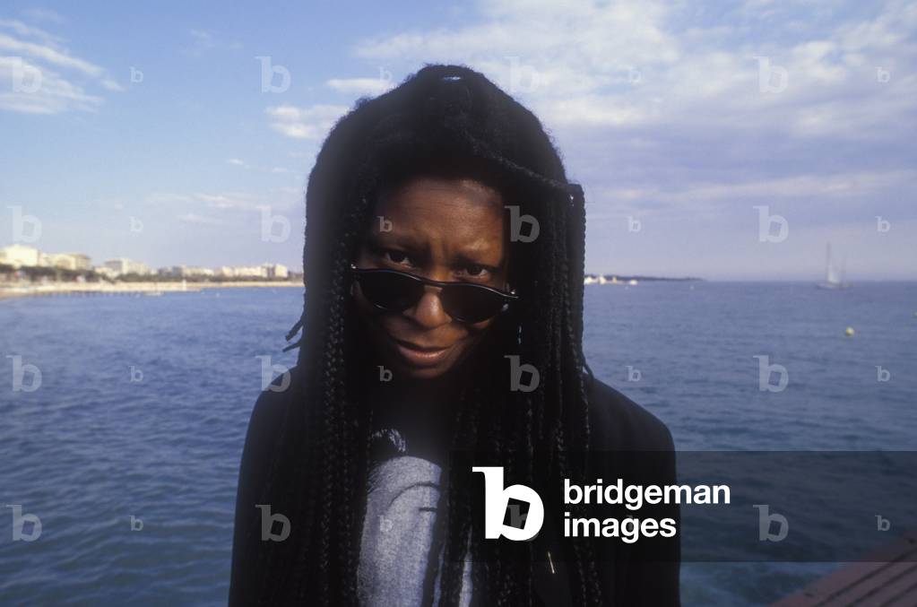 Cannes Film Festival 1991. American actress Whoopy Goldberg (photo)