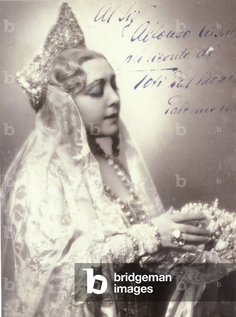 Portrait of the Italian singer Toti dal Monte (Antonietta Meneghel) Museo del Teatro alla Scala, Milan.