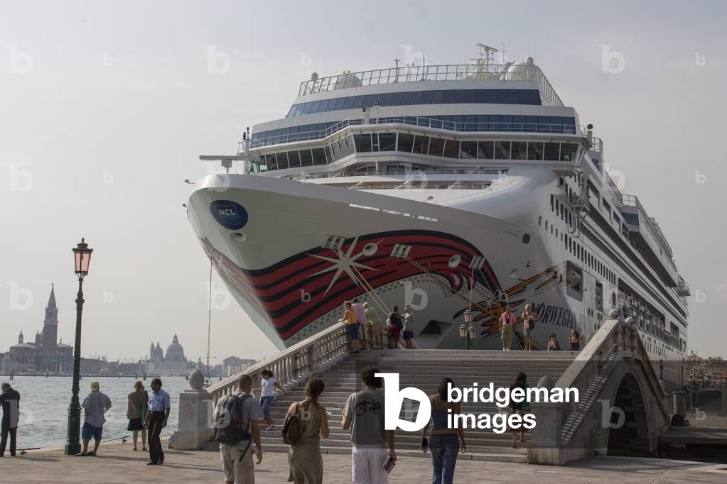 Venice, 2006. Ship in the St. Mark's Basin
