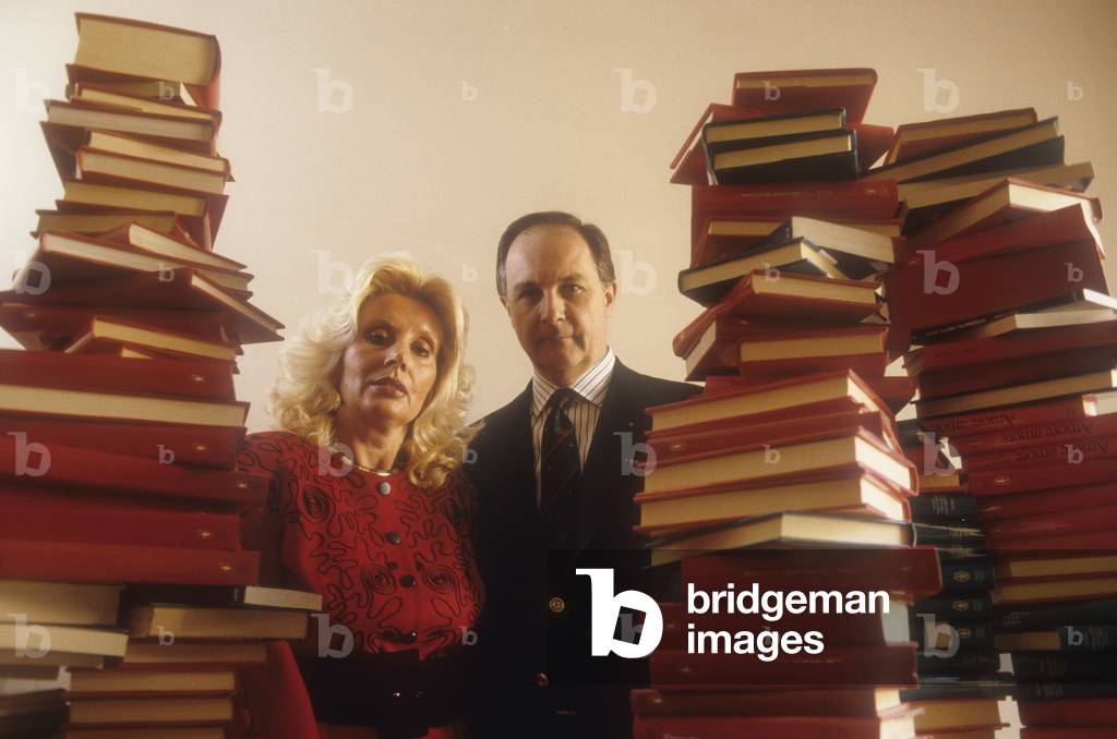 Rome, about 1990. Italian publisher Vittorio Avanzini, founder of Newton Compton publishing house, and his wife Maria Grazia/Roma, 1990 circa. Vittorio Avanzini, founder of the house editor Newton Compton, e sua moglie Maria Grazia -
