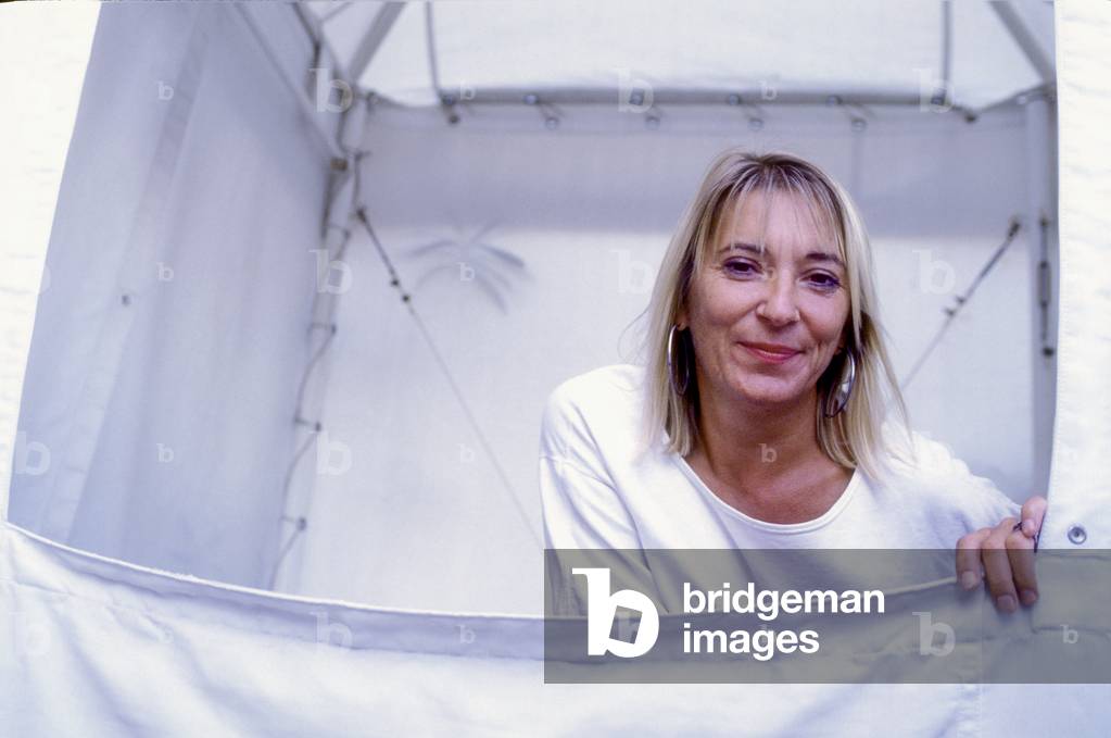 Venice Lido, Venice Film Festival 1990. Danish actress-director Helle Ryslinge (photo)