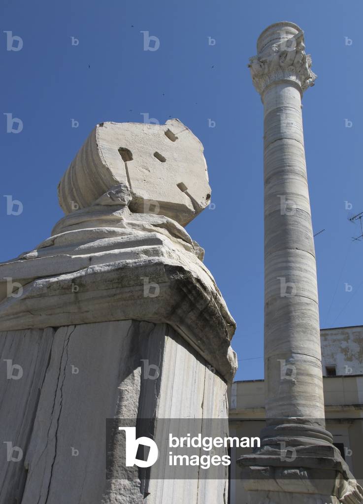 Brindisi, colonne di epoca romana che segnano la fine della via Appia
