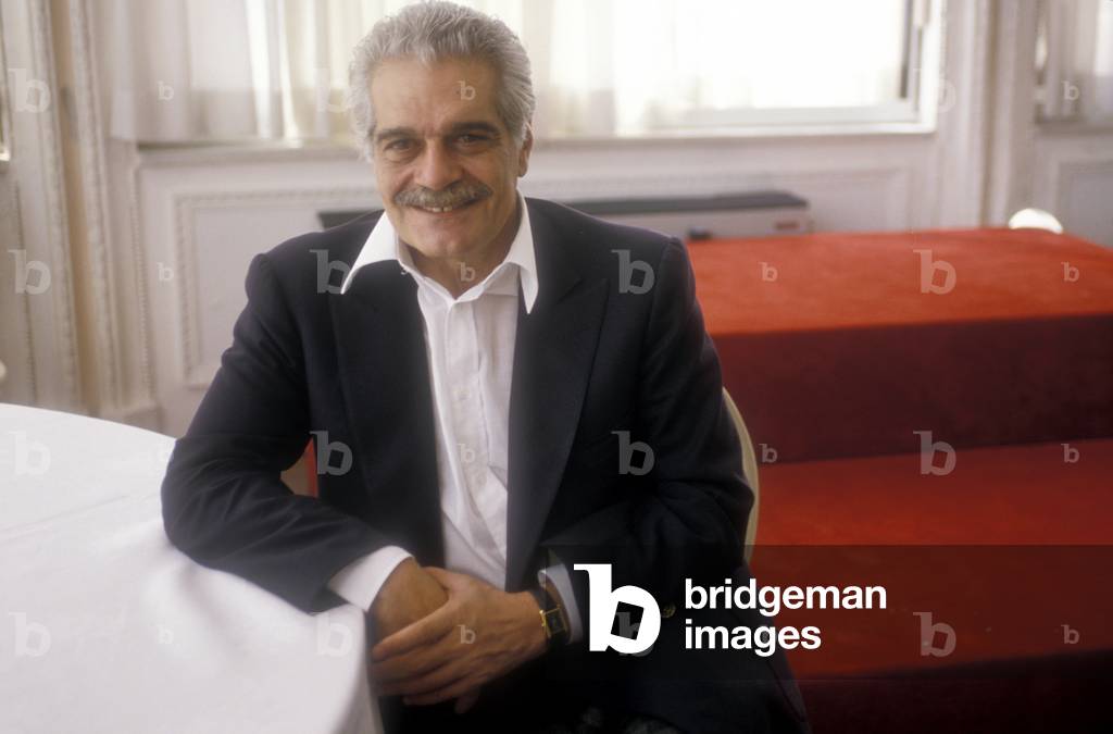 Venice Lido, Venice Film Festival 1990. Egyptian actor Omar Sharif (photo)