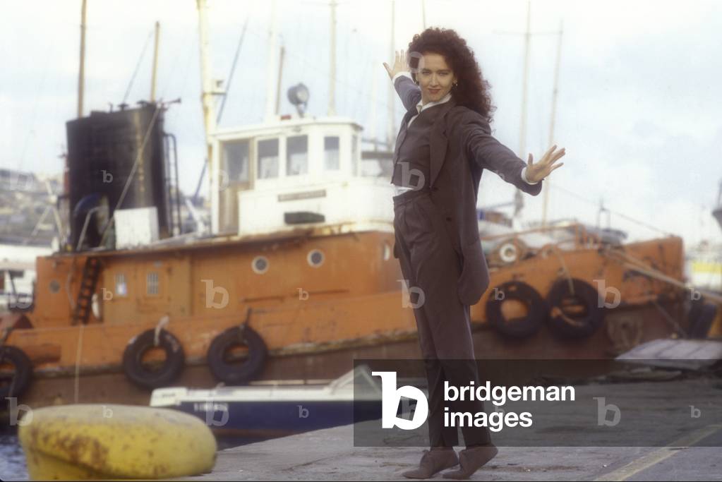 Sanremo Music Festival 1988. Italian pop singer Fiorella Mannoia (photo)