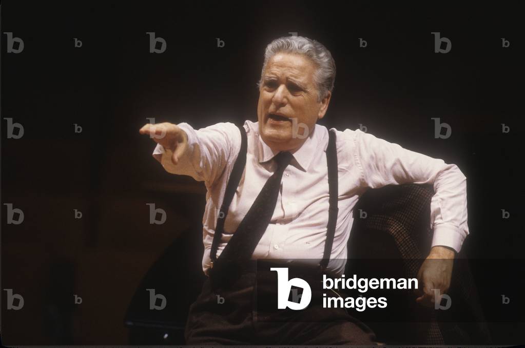 Italian conductor Franco Mannino during a rehearsal (about 1988)/Il direttore d'orchestra Franco Mannino durante una prova (1988 circa) -