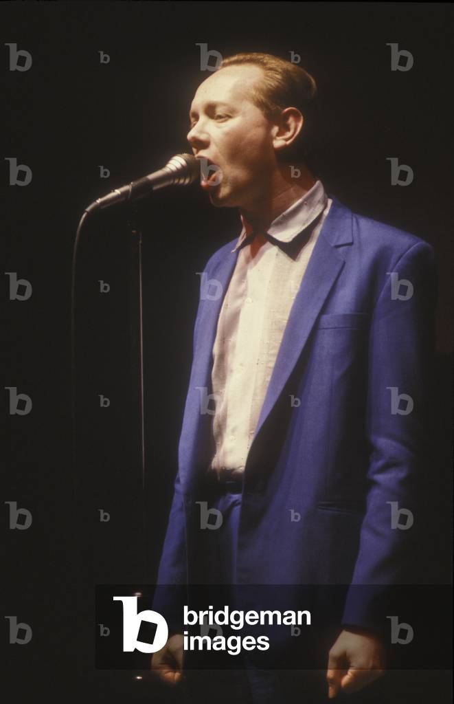 British pop-jazz-rock musician Joe Jackson (about 1985) (photo)