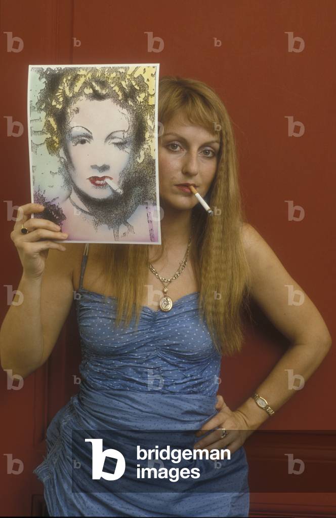 Italian illustrator and drawer artist Monica Meyer (about 1986) (photo)