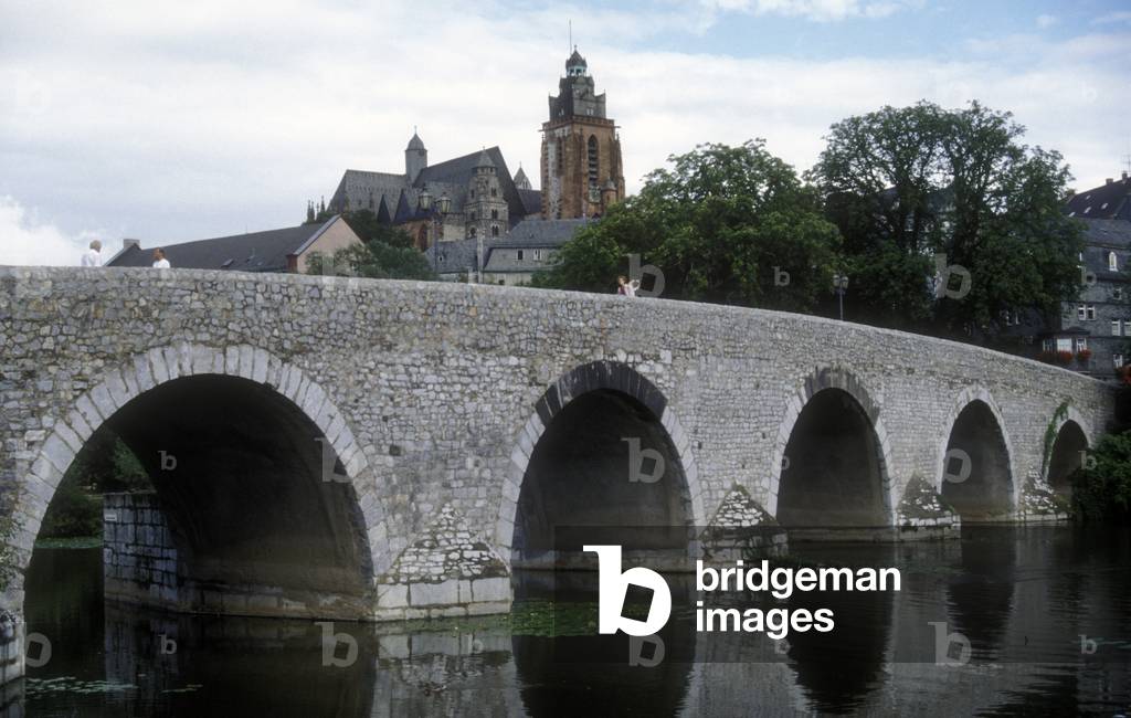 WETZLAR (Germany). Old Lahnbridge on the Lahn rive (Alte Lahnbrà¼cke)r