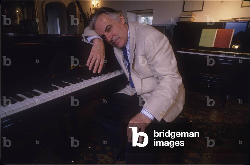 Borgotaro, Parma. Italian jazz pianist and composer Giorgio Gaslini/Borgotaro (Parma). Il pianista e composer jazz Giorgio Gaslini -