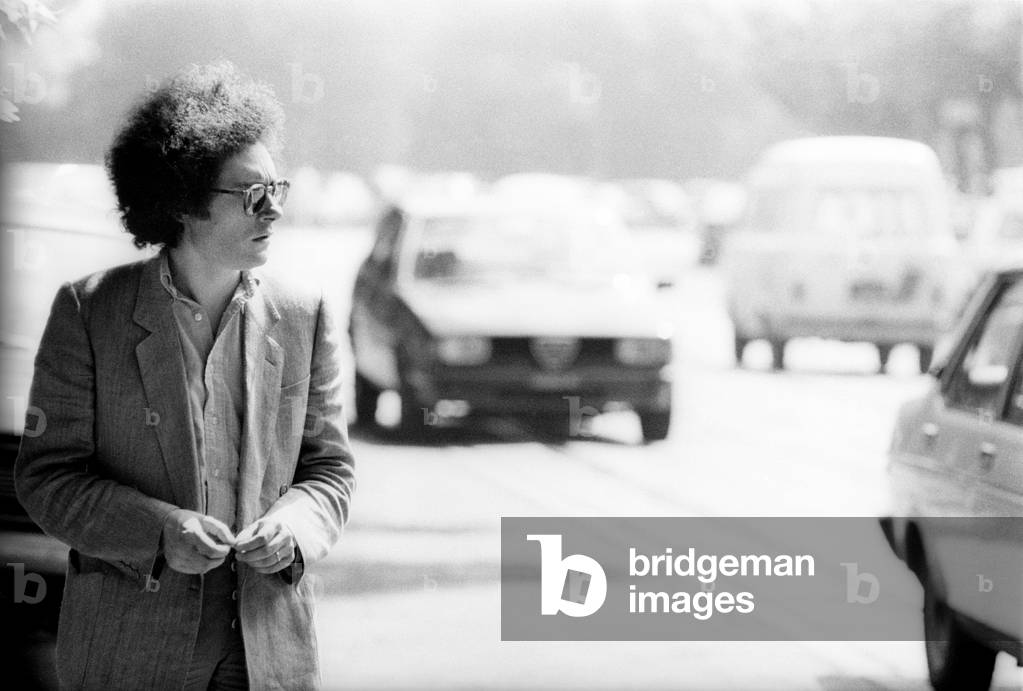 Milan, 1980. Italian poet Maurizio Cucchi (photo)
