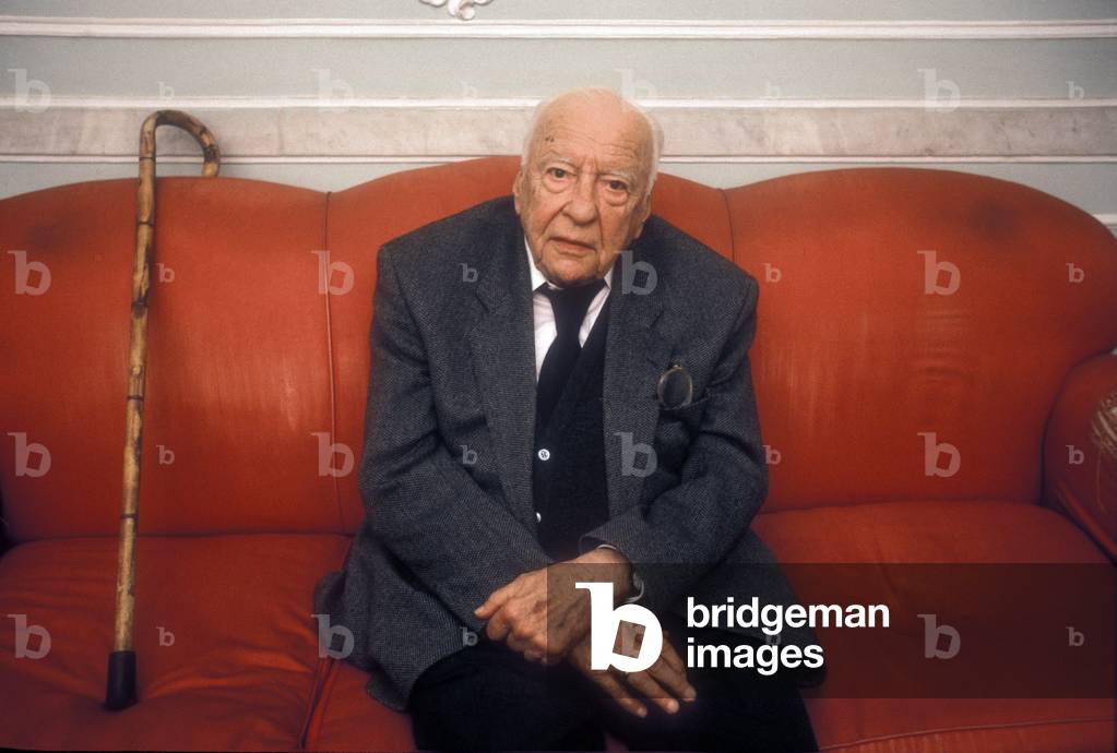 Portrait of the philosopher Hans Georg Gadamer in 1997.