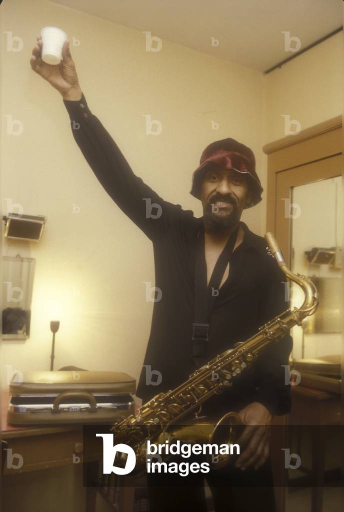 Rome, about 1985. American jazz tenor saxophonist Sonny Rollins (photo)