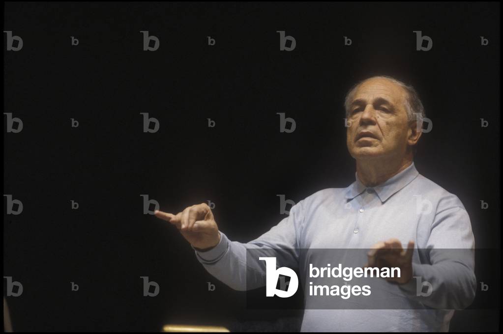 French composer PIERRE BOULEZ, Rome 1996/PIERRE BOULEZ, composer and orchestra direttore, Rome 1996