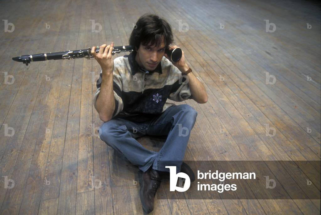 Rome, Pius XII Auditorium (concert hall of the Santa Cecilia Academy Orchestra), 1995. Clarinetist Vladimir Ashkenazy/Roma, Auditorium Pio XII (sede dei concerti dell'Orchestra dell'Accademia nazionale di Santa Cecilia), 1995. Il clarinettista Dimitri Ashkenazy -