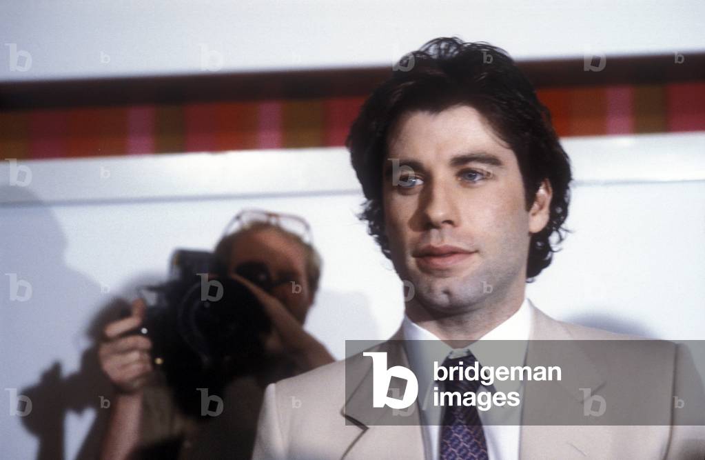 Portrait of American comedian John Travolta in 1983.