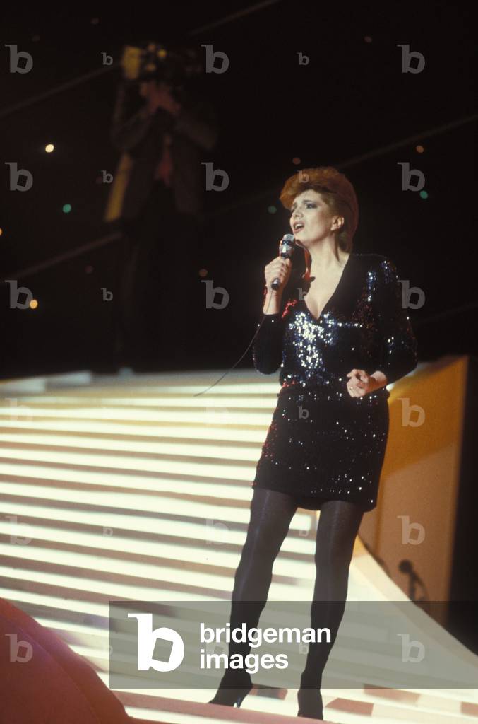 Sanremo Music Festival. Italian pop singer Iva Zanicchi (photo)