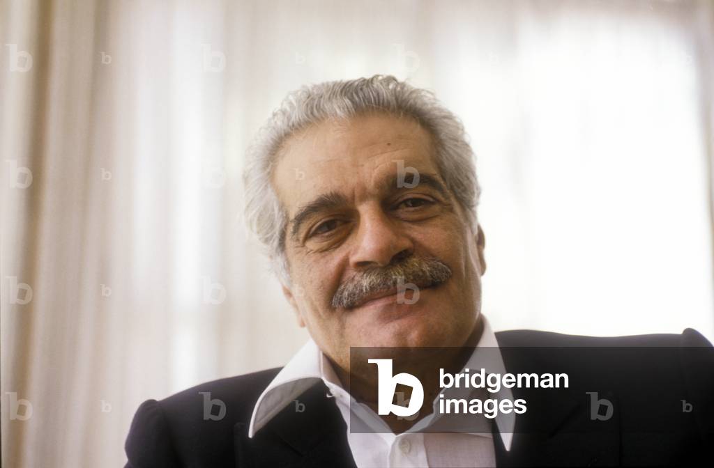 Venice Lido, Venice Film Festival 1990. Egyptian actor Omar Sharif (photo)