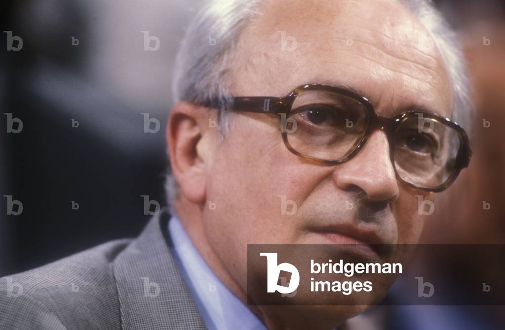 Italian journalist and writer Arrigo Levi (about 1985) (photo)