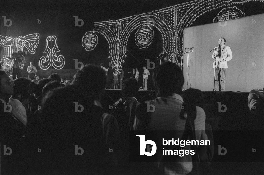 Rome, Second festival of the Poets, 1980. Russian American poet Joseph Brodsky (photo)
