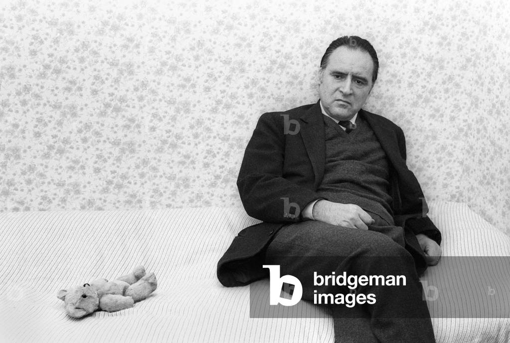 Rome, 1984. Italian latinist and writer Luca Canali in his house (photo)