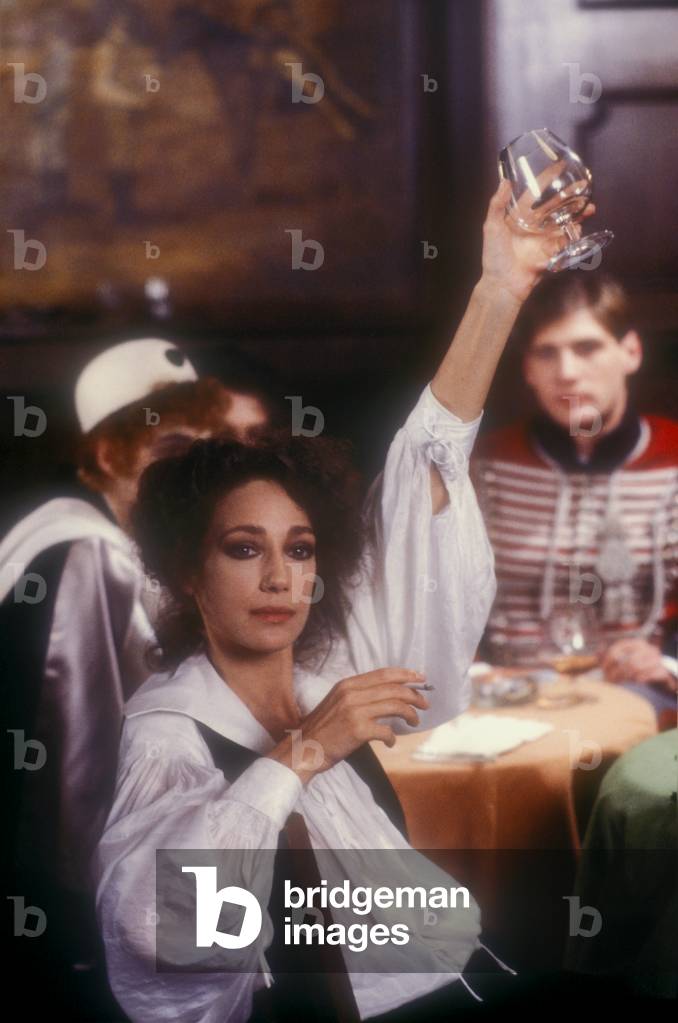 Zagreb, 1987. American actress Marisa Berenson on the set of the TV movie 