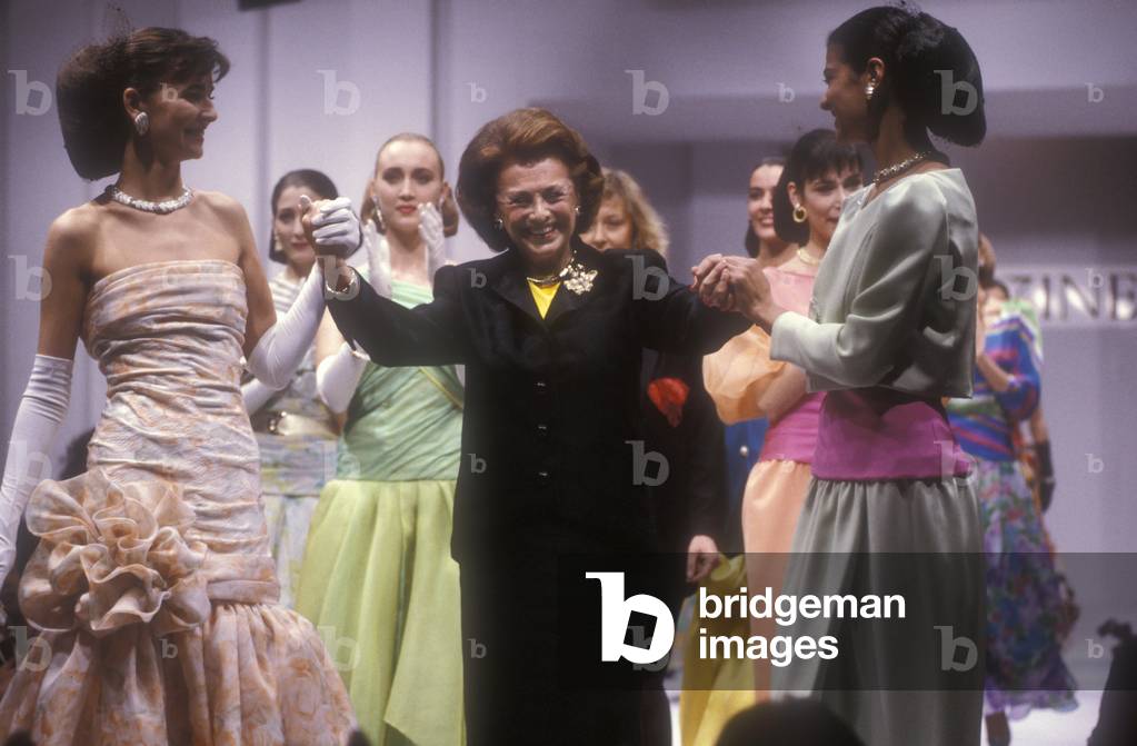 Milan, 1988. French fashion designer Irene Galitzine (photo)