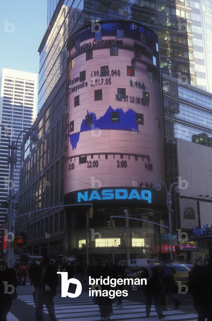 New York, 2000. NASDAQ Market Site at Times Square