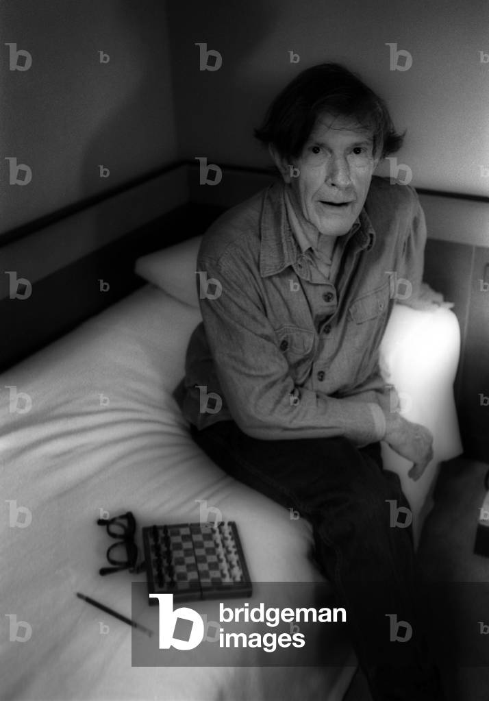 Portrait of composer and poet John Cage, 1982.