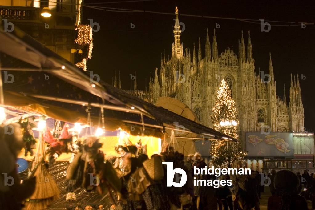 Christmas lights in Milan, 2007: Piazza Duomo