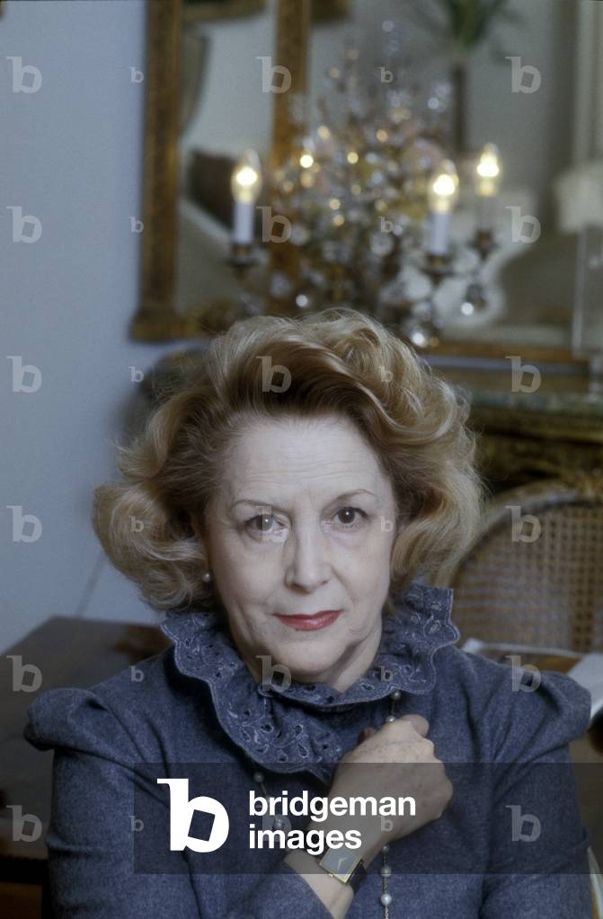 Rome, about 1988 Italian actress Maria Mercader/Roma, 1988 circa.