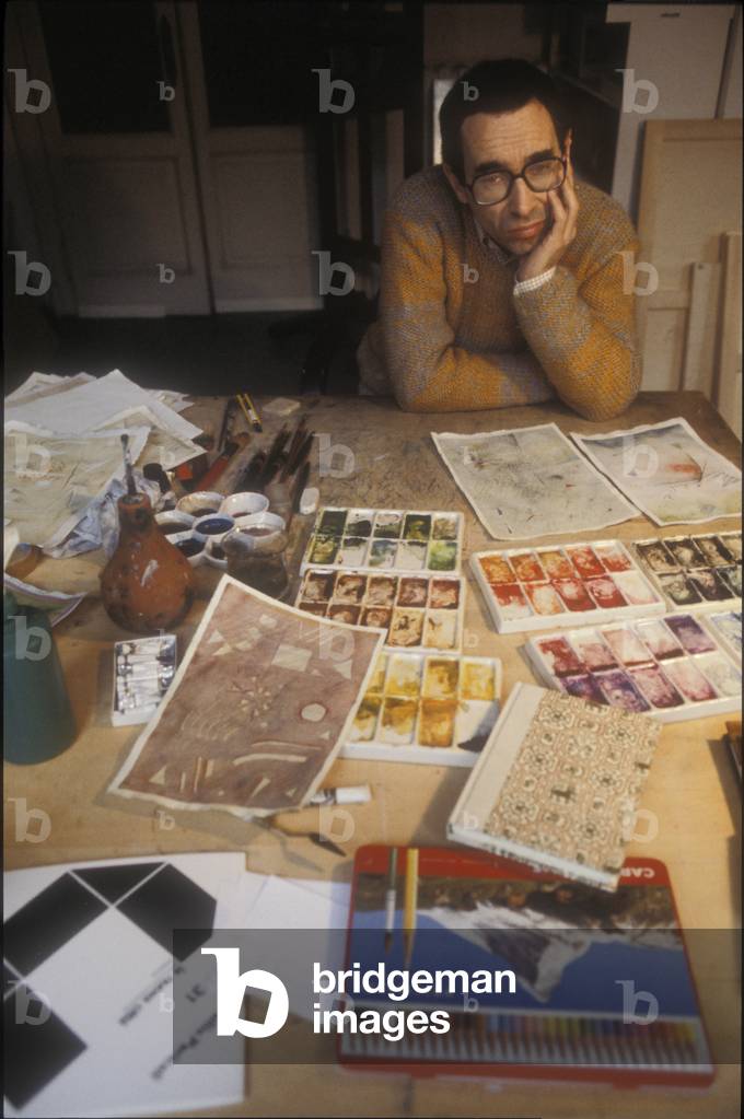 Tullio Pericoli in his Studio