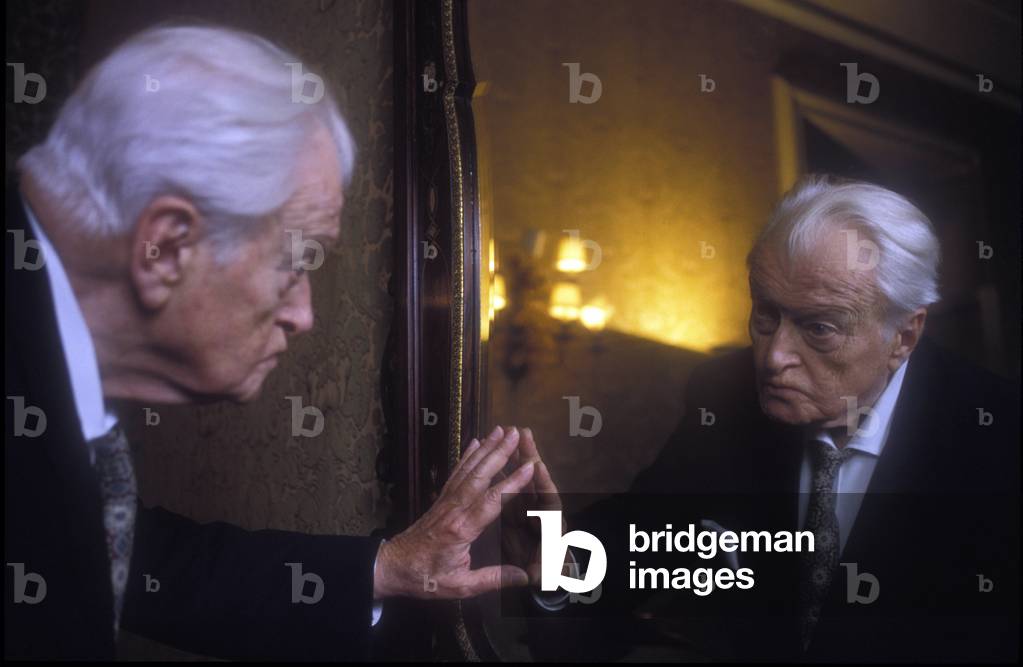 Portrait of the Italian composer and conductor Gianandrea (Gian andrea) Gavazzeni in 1992.