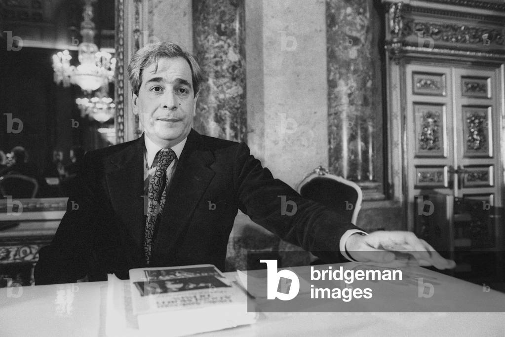 Rome, 1980. Italian journnalist Enzo Bettiza at the presentation of the book 