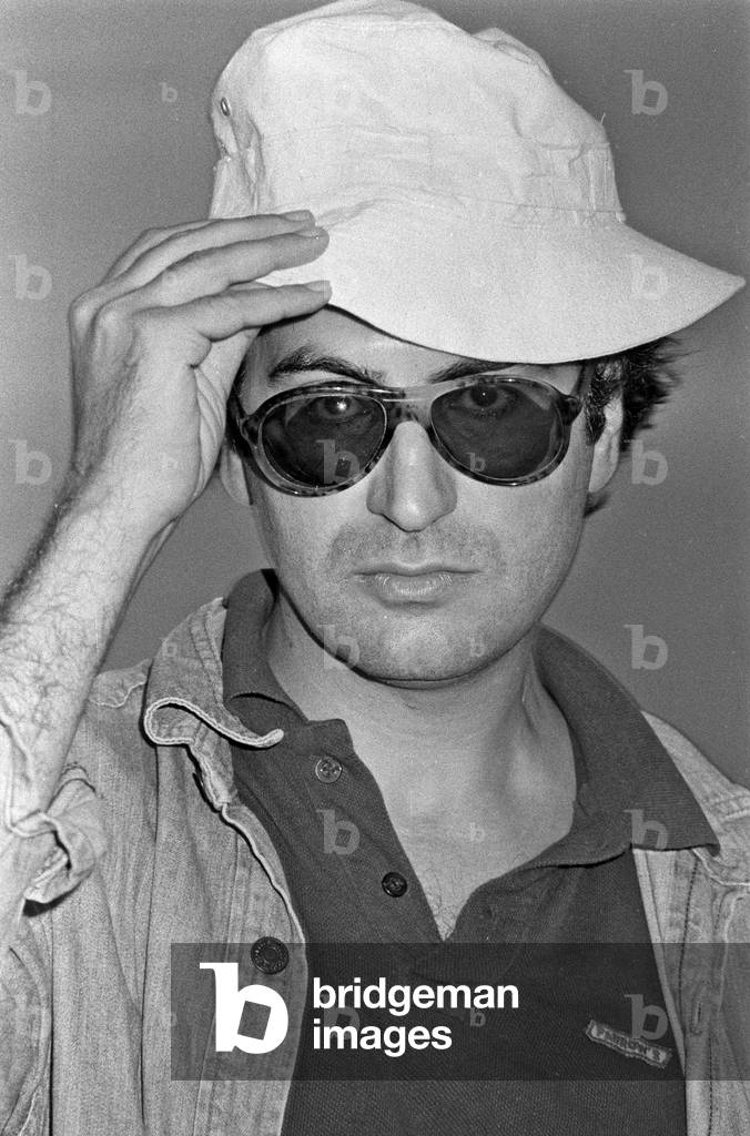 Castel Porziano (Rome) 1979, First Festival of the Poets. Italian poet Dario Bellezza (photo)