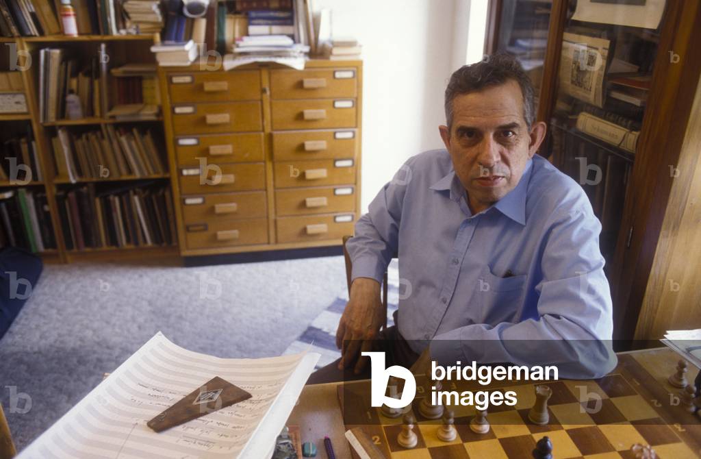 Aldo Clementi in his house (1988)