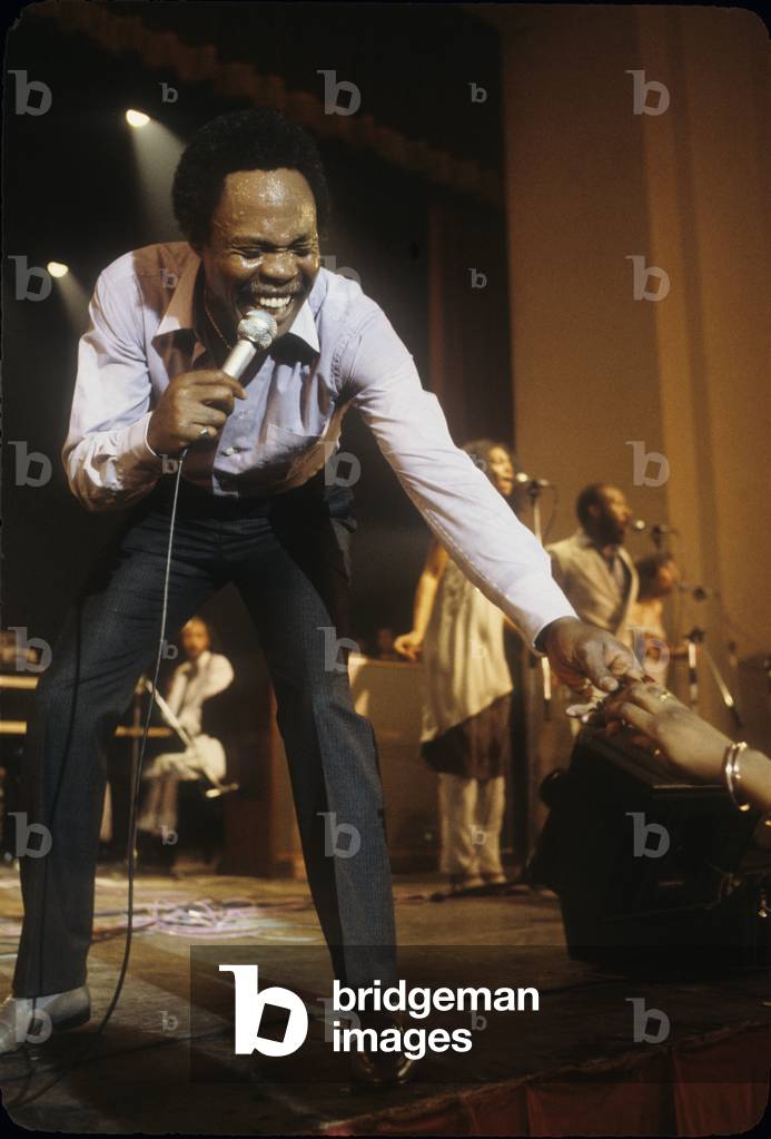 American blues singer Sam Taylor, about 1980 (photo)