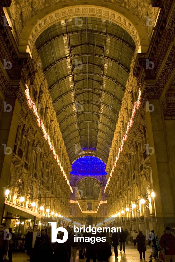 Christmas lights in Milan, December 2007: Galleria Vittorio Emanuele II
