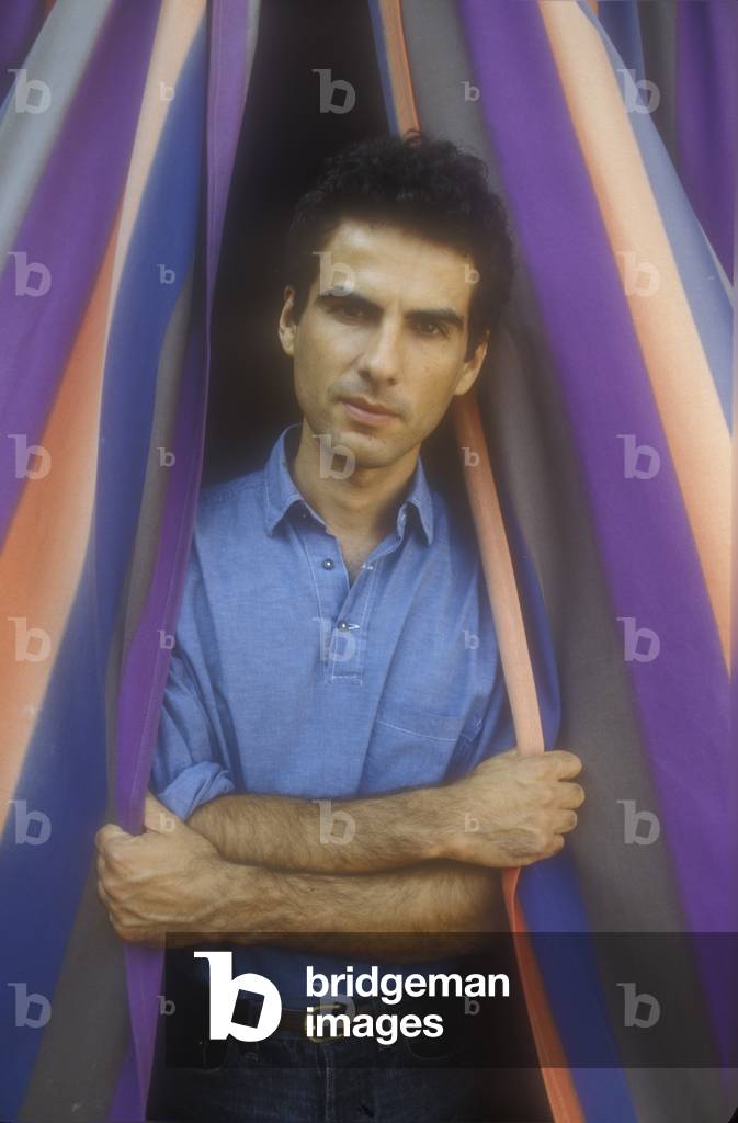 Venice Lido, Venice Film Festival 1988. Italian writer Andrea De Carlo (photo)