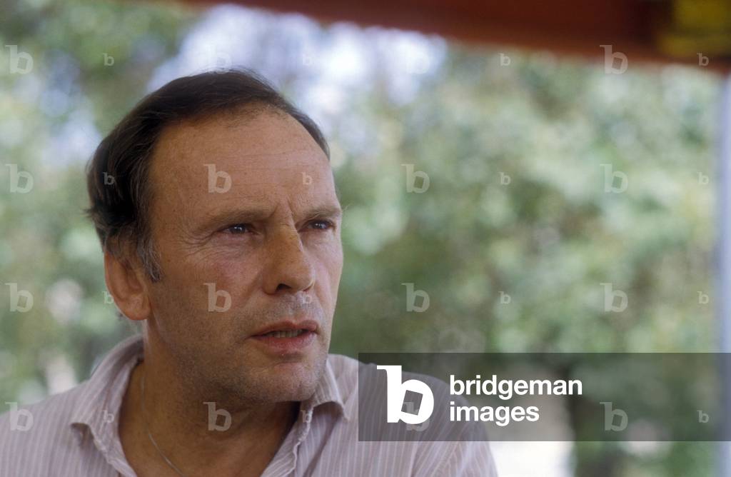 Portrait of the French comedian Jean Louis (Jean-Louis) Trintignant around 1985.