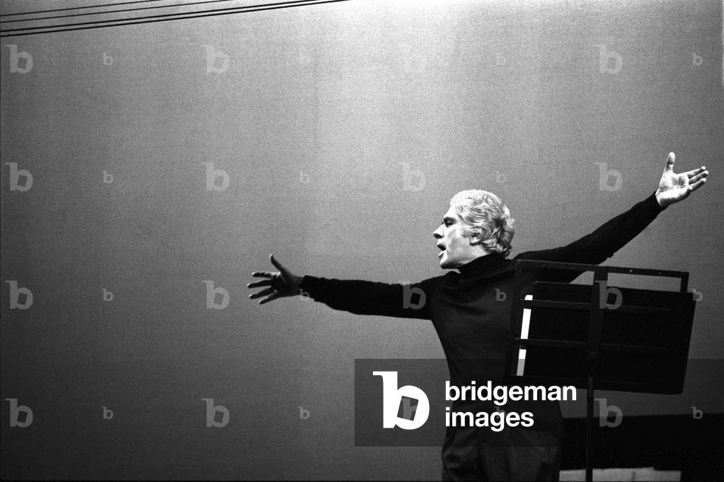 Portrait of Italian director Giorgio Strehler in 1979.