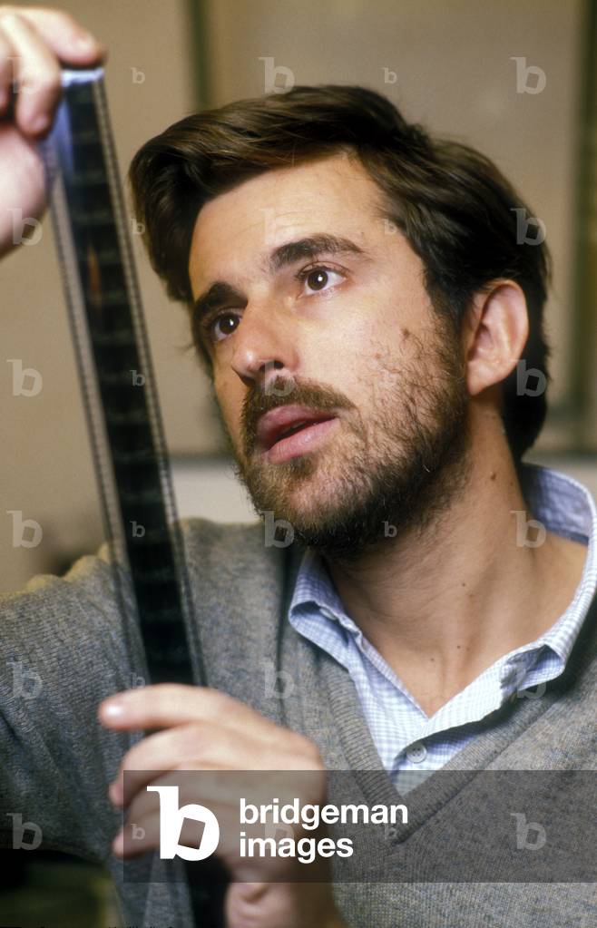 Rome, 1985. Italian director Nanni Moretti in an editing studio (photo)